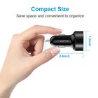 Dual Usb Car Charger Adapter Led Display Fast Charging For Iphone And Samsung