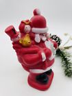 Vintage Santa Claus Rubber Christmas Club Bank 1972 Usa With Stopper