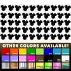 50 Minnie Mouse Stickers Nursery Decal For Diy Kids Play Room Wall Decor Bedroom