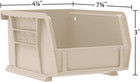 Akro-mils 30220 Akrobins 24-pack Red Plastic Stacking Storage Bins 7  X 4  X 3 