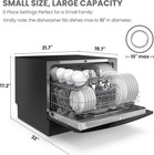 Comfee    Countertop Dishwasher  Energy Star Portable Dishwasher  6 Place Settings