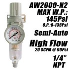 Air Filter Pressure Regulator Combo 1 4 In Npt Water Separator