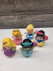 Fisher Price Little People Disney Princess Figure 5pc Lot Rapunzel Ariel Snow 