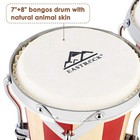 Bongo Drum 7 8 Set Tunable Wood Metal Percussion Eastrock Adults Beginners