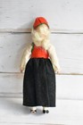 Vintage Doll In Norwegian Costume Norway Hardanger Bunad 1960 s