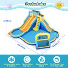 Inflatable Bounce House Water 3 Slides Splash Pool 680w Blower water Gun balloon