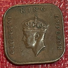 World War Ii Era Vf xf 1941 Malaysia Malaya One Cent Coin-square-may001