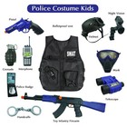 Redcrab Kids Police Costume  Officer Pretend Set Uniform Outfit Role-playing    