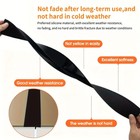 2 Pack Durable Black Silicone Gap Sealing Strip Waterproof Anti Aging Strong