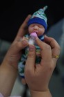 Myrebaby 7 Inch Mini Silicone Baby  Reborn Baby Dolls Silicone Full Body Boy Eri