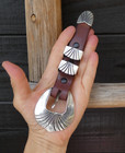 Native American Navajo 4 Piece Ranger Sterling Silver Buckle Set Vintage