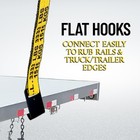 4 Pack Flat Hook Ratchet Straps 2  X 40  Heavy Duty Tie Down 3333 Lbs