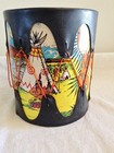 Vintage Native American Child s Tom-tom  Drum  Indian Chief W  Stick
