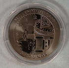 1999 Gibraltar   5 5 Pound Millennium 2000 Titanium Proof Coin Pobjoy Mint