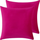 Velvet Decorative Throw Pillow Covers  Soft Square Cushion Case Home Decor For L