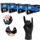200-1000 Count Disposable Nitrile Gloves Powder   Latex Free Black Exam Gloves