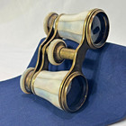 Antique Marchand Paris Opera Glasses Mop Shell Binoculars Made In France