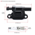 8x Oem Uf413 Ignition Coil   41-962 Spark Plug   9748gg Wire For Gmc