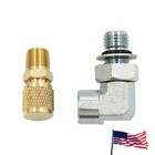 Ford Powerstroke Diesel 7 3 Fuel Pressure Test Adapter Schrader Fitting 90 Elbow
