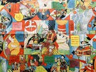 Y5285 Sugoroku Hideyoshi Toyotomi Board Game Paper Japan Antique Vintage Toy