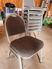 Grey silver Frame Stackable Banquet Chairs  68