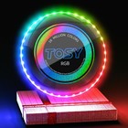 Led Flying Disc  108 Rgb Lights  Rechargeable 175g Glow In Dark Frisbee For Kids