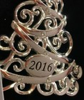 Silver Tone Christmas Tree 2016 Ornament Swarovski Crystals Harvey Lewis 4    Star