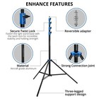 Flashpoint Pro Air-cushioned Heavy-duty Light Stand  blue  13    fp-s-13-bl-v2