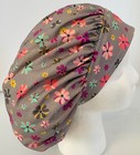 Floral Print Size Medium Medical Bouffant Scrub Cap Surgery Hat