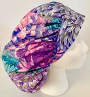 Floral Print Size Large Medical Bouffant Scrub Cap Surgery Hat
