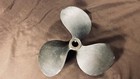Antique Brass  Bronze 3 Blade Boat Propeller Nautical Camp Lakehouse Cabin Decor