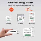 Smart Socket Switch Module Kwh Meter Energy Monitor Timer 16a Overload Protect 