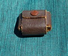 Antique German Bronze Pick Glass Loupe Jewelers 8 Times Leather Case