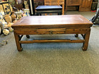 Antique Chinese Collectibles Wood Table 32 1 2 x 16  X 13 1 8 