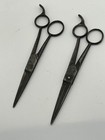 Vintage Forged Steel Barber Scissors Shears 6 75    7  Pre-owned Estate Lot Of 2