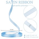 Light Blue Satin Fabric Ribbon 3 8 Inch X 25 Yards Wedding Gift Wrapping