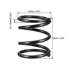 10pcs - Compression Spring 1 2mm Wire Dia 13mm Od 15mm Free Length Black