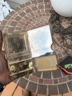 Vintage Volupte Usa Metal Compact Makeup Case Carryall Powder   Lipstick Holder