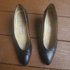 Liz Claiborne Black Kidskin Women s Dress Heels Size 8 5 Vintage  90s 