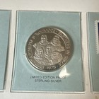 Limited Ed Apollo-soyuz 1975 Display W  Us 10c  Ussr Stamps   Sterling Silver