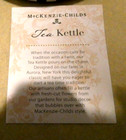 Mackenzie-child s Royal Garden 2 Qt  Teapot kettle new In Box