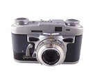 Vintage Graflex Graphic 35 Film Camera With Case And Strap Tested Please Read