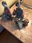 Chinese Revolutionary Porcelain Figure  Factory Worker With Large Brush  Vintage