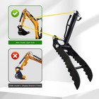 One Hole Mini Excavator Attachments Hydraulic Thumb Clip For 1-2ton Small Digger