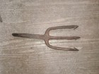 Vintage  Hand-forged 3-tine Iron Spear Head