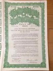      China 1934 Shanghai Government  100 Bond Loan With Coupons Uncancelled