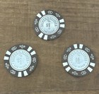 3 Silver Slipper Hotel   Casino  1 Poker Chips Las Vegas Nv