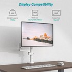 Single Monitor Mount  Adjustable Gas Spring Arm Desk Mount For Screen Up To 3   