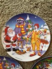 Set Of 5 Vintage 2000  2   2004  2005   2008 Mcdonald   s Plates - Winter holiday