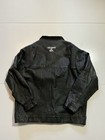 Miller 100  Pigskin Leather Black Corduroy Collar Snap Button Welding Jacket 2xl